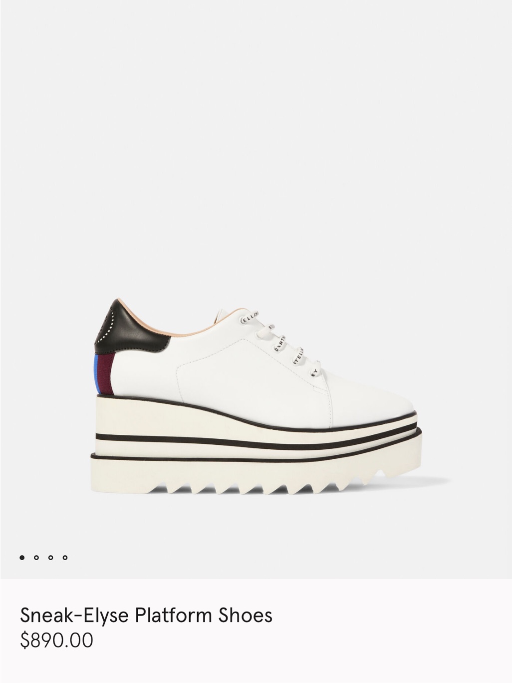 Stella Mccartney White Platform Sneakers Sneak-Elyse